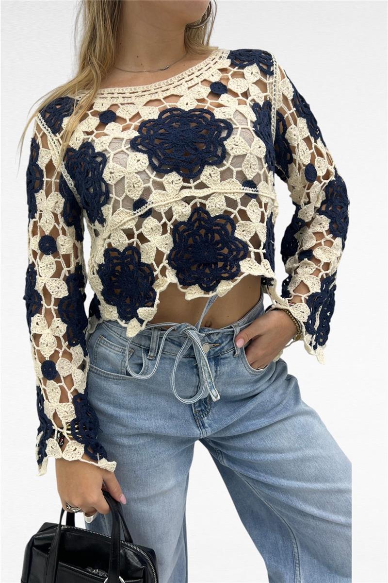 maglia corta in crochet